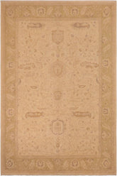 handmade Traditional Kafkaz Tan Green Hand Knotted RECTANGLE 100% WOOL area rug 10 x 14